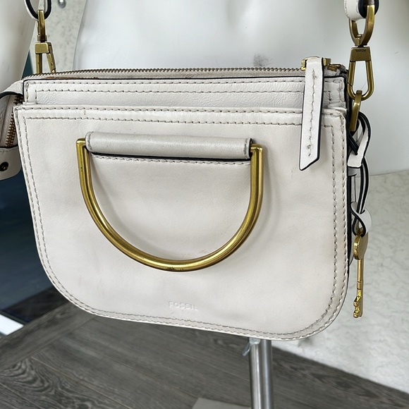 Fossil Ryder Mini Satchel genuine leather crossbody/shoulder or tote bag - Picture 3 of 16
